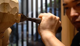 仏師の堀江さん