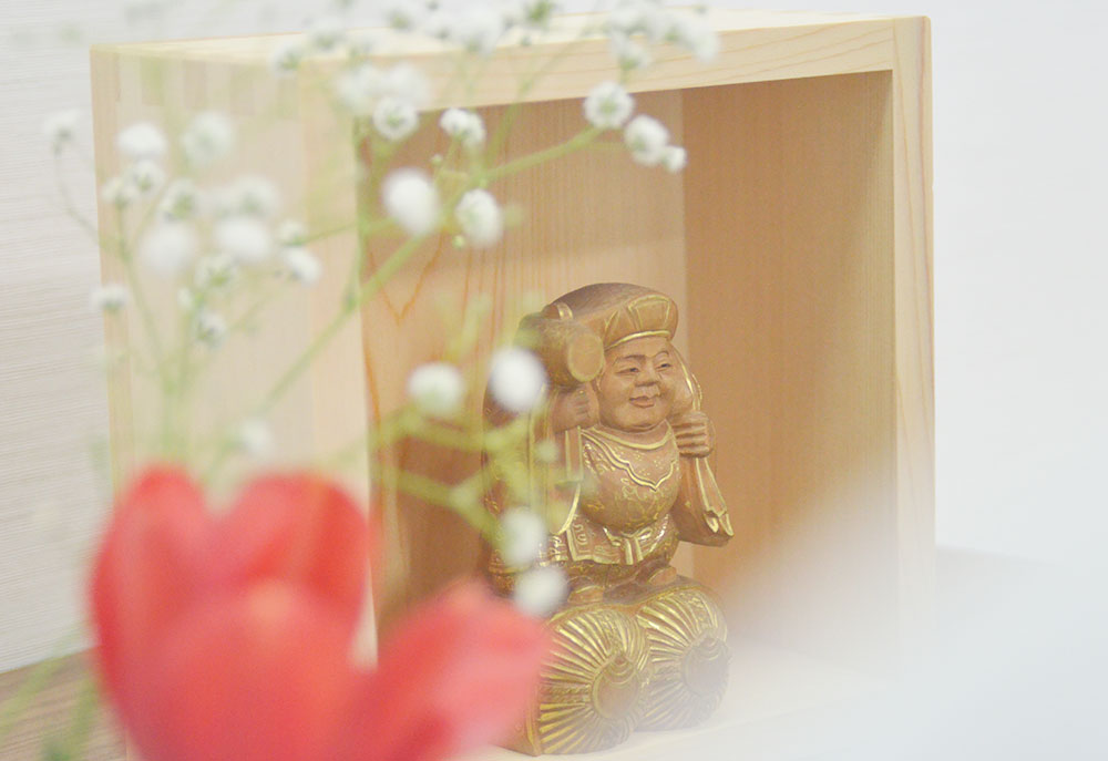 お花と大黒天